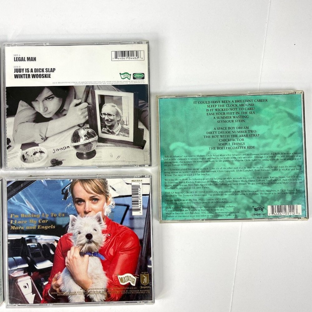 Belle And Sebastian 7 CD Lot Tigermilk Boy Arab Strap Legal Lazy Sngls 1997-2001 - Picture 4 of 5